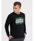 Pánská mikina OMBRE OM-SSPS-0156 BLACK