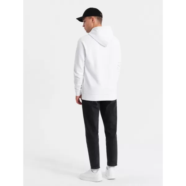  Pánská mikina OMBRE OM-SSPS-0158 WHITE 