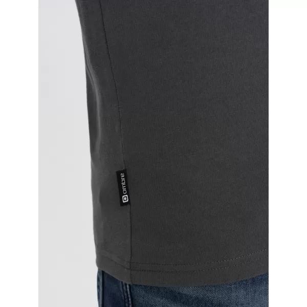  Pánské triko s dlouhým rukávem OMBRE OM-LSBL-0106 GRAPHITE 