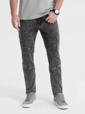 Pánské džíny OMBRE OM-PADP-0109 GREY