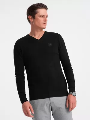Pánský svetr OMBRE OM-SWBS-0107 BLACK