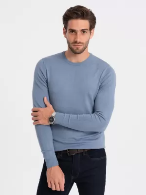 Pánský svetr OMBRE OM-SWBS-0106 LIGHT BLUE