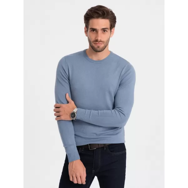  Pánský svetr OMBRE OM-SWBS-0106 LIGHT BLUE 