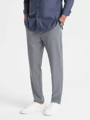 Pánské kalhoty OMBRE OM-PACP-0158 GREY