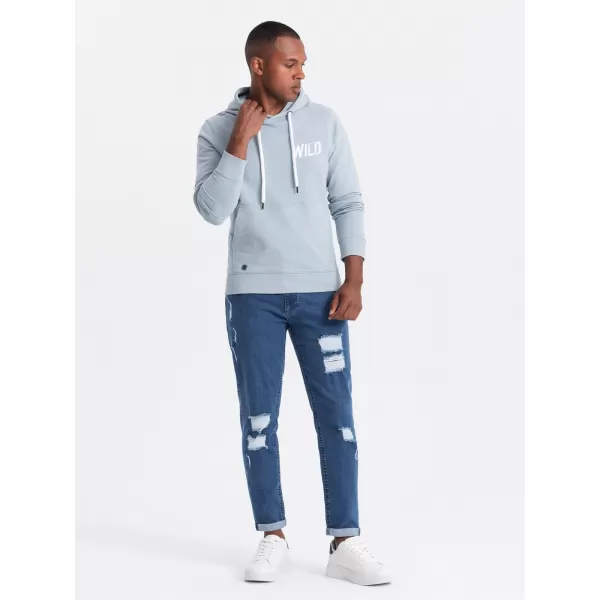  Pánské džíny OMBRE OM-PADP-0163 BLUE 
