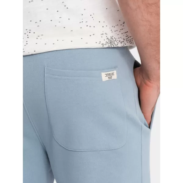  Pánské tepláky OMBRE OM-PABS-0206 LIGHT BLUE 