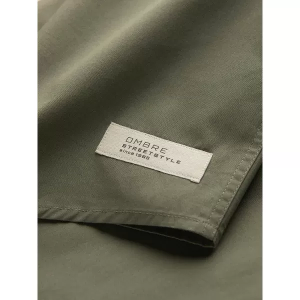  Pánská košile OMBRE OM-SHSS-0168 KHAKI 