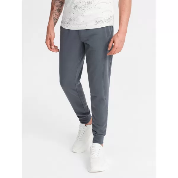  Pánské tepláky OMBRE OM-PABS-0174 GRAPHITE 