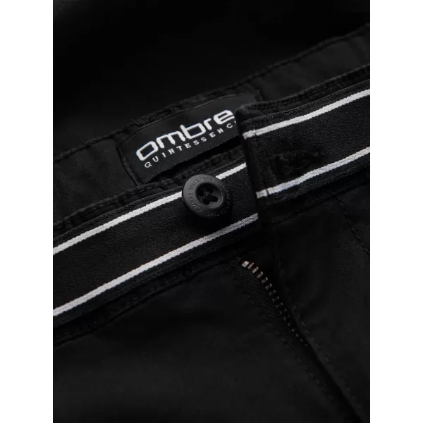  Pánské kalhoty OMBRE OM-PACP-0118 BLACK 