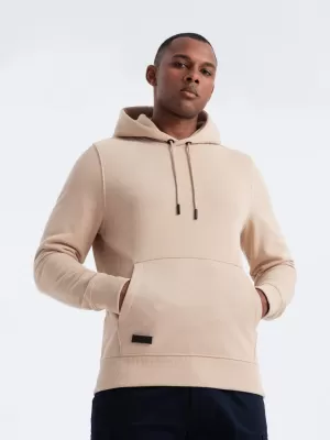 Pánská mikina OMBRE OM-SSBN-0161 BEIGE