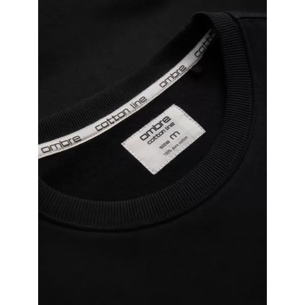  Pánská mikina OMBRE OM-SSBN-0175 BLACK 