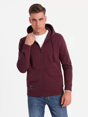 Pánská mikina OMBRE OM-SSBZ-0160 MAROON