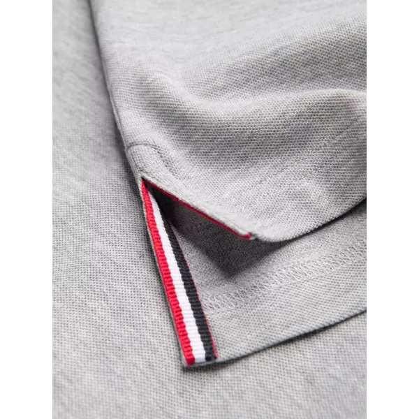  Pánské triko s límečkem OMBRE OM-POSS-0105 GRAY MELANGE 