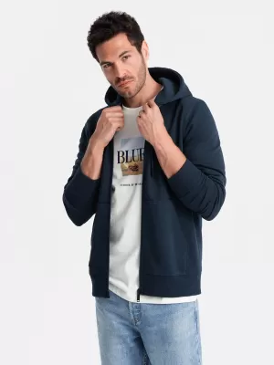Pánská mikina OMBRE OM-SSBZ-0160 NAVY BLUE