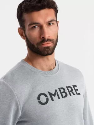 Pánská mikina OMBRE OM-SSPS-0181 GRAY MELANGE
