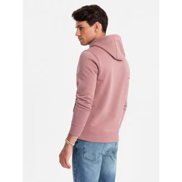  Pánská mikina OMBRE OM-SSBN-0161 DARK PINK 