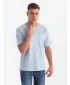 Pánské triko OMBRE OM-TSCT-0171 LIGHT BLUE