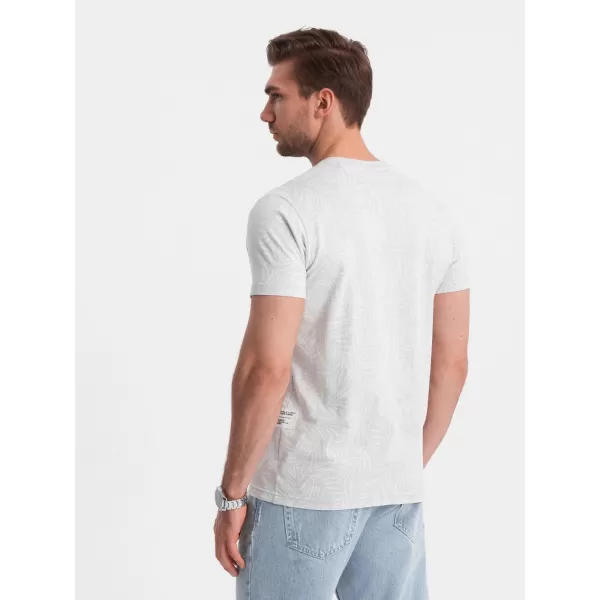  Pánské triko OMBRE OM-TSFP-0182 GREY 