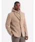 Pánské sako OMBRE OM-BLZB-0133 LIGHT BROWN