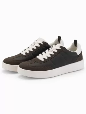 Pánské boty OMBRE OM-FOSL-0170 DARK BROWN