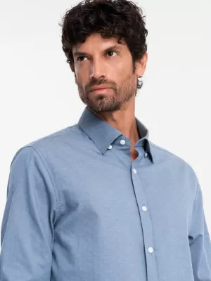 Pánská košile OMBRE OM-SHCS-0175 BLUE