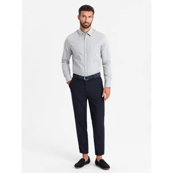  Pánská košile OMBRE OM-SHCS-0174 GREY 