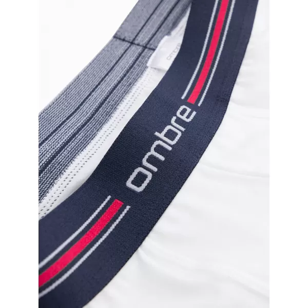  Pánské trenky OMBRE OM-UNBO-0109 3 PACK MIX WHITE 