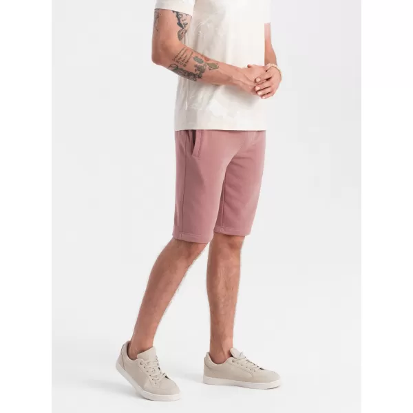  Pánské kraťasy OMBRE OM-SRBS-0149 DARK PINK 