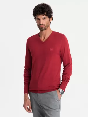 Pánský svetr OMBRE OM-SWBS-0107 RED