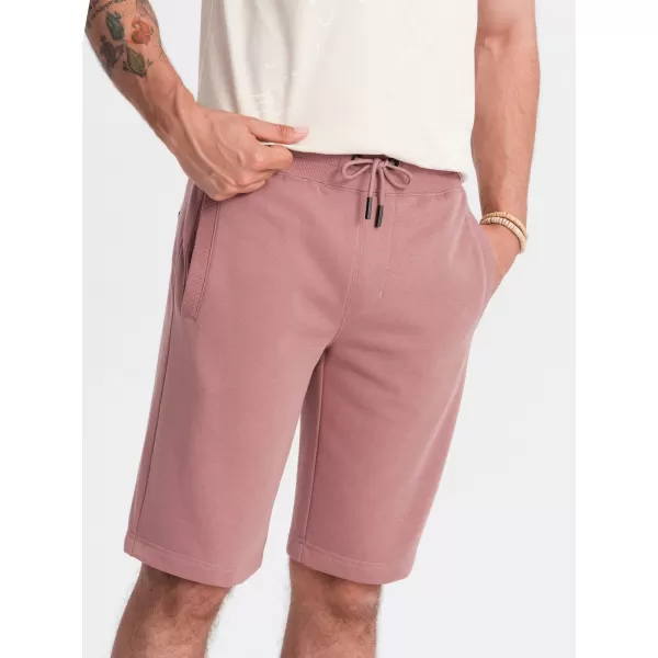  Pánské kraťasy OMBRE OM-SRBS-0149 DARK PINK 