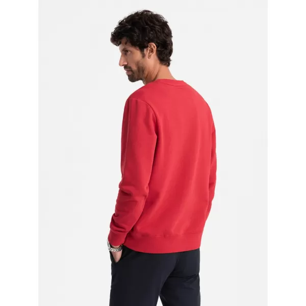  Pánská mikina OMBRE OM-SSNZ-0134 RED 