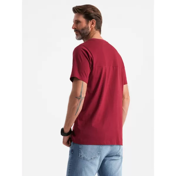  Pánské triko OMBRE OM-TSCT-0171 RED 