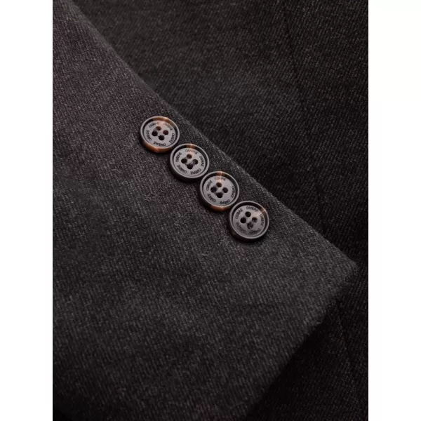  Pánské sako OMBRE OM-BLZB-0131 BLACK MELANGE 