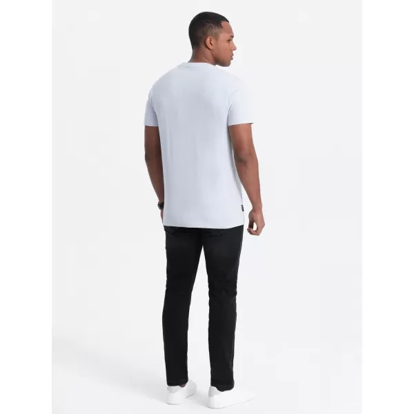  Pánské triko OMBRE OM-TSCT-0109 BLUE 
