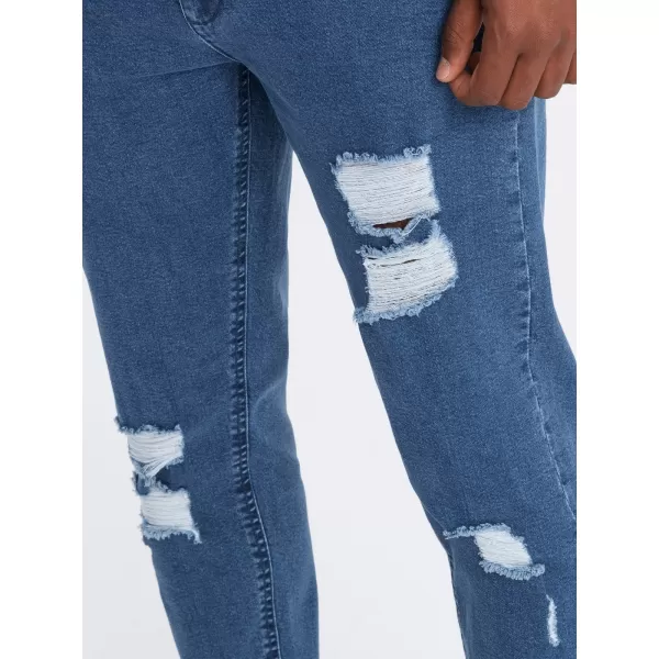  Pánské džíny OMBRE OM-PADP-0163 BLUE 