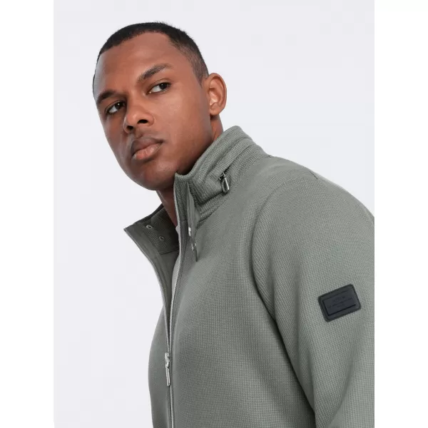  Pánská bunda OMBRE OM-JANP-0154 KHAKI 