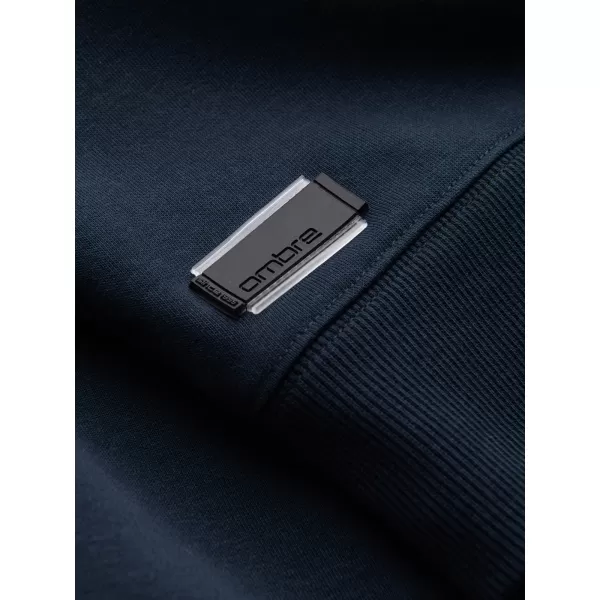 Pánská mikina OMBRE OM-SSBN-0159 NAVY BLUE 