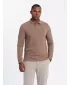 Pánské triko OMBRE OM-POLS-0131 BROWN