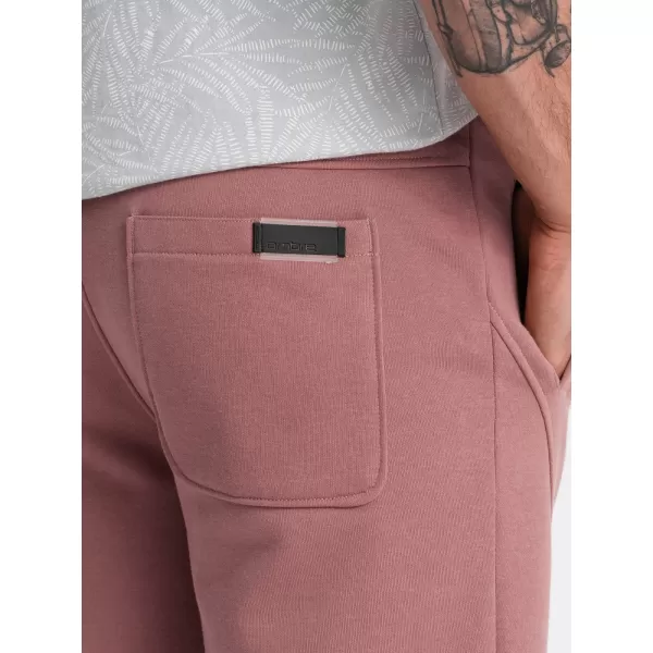  Pánské tepláky OMBRE OM-PABS-0174 DARK PINK 