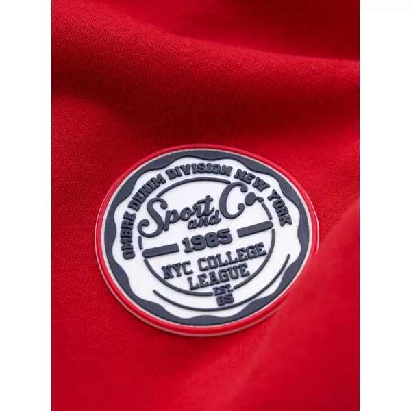  Pánská mikina OMBRE OM-SSNZ-0144 RED 
