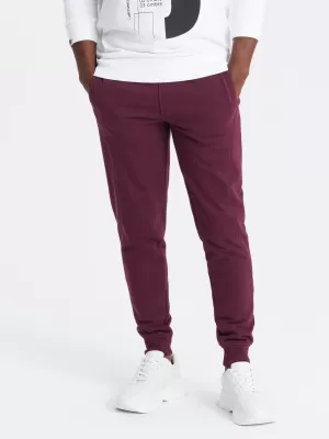 Pánské tepláky OMBRE OM-PABS-0174 MAROON