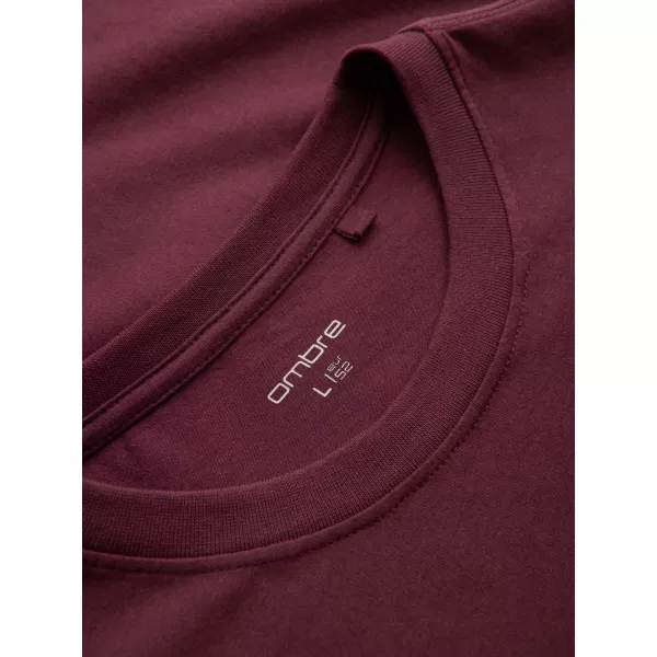  Pánské triko OMBRE OM-TSCT-0108 MAROON 
