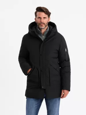 Pánská bunda OMBRE OM-JALJ-0202 BLACK