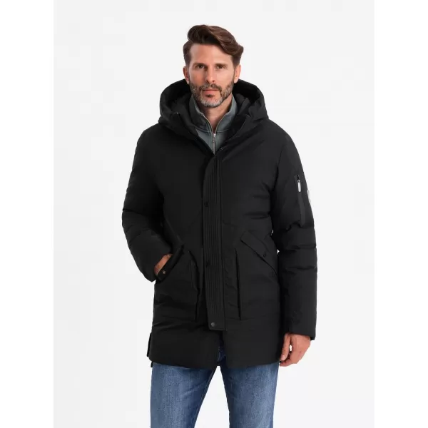  Pánská bunda OMBRE OM-JALJ-0202 BLACK 