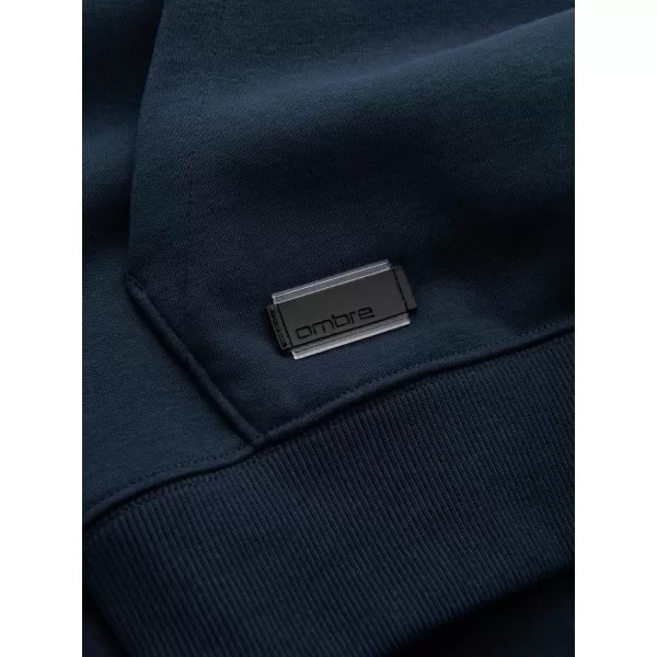  Pánská mikina OMBRE OM-SSBN-0161 NAVY BLUE 