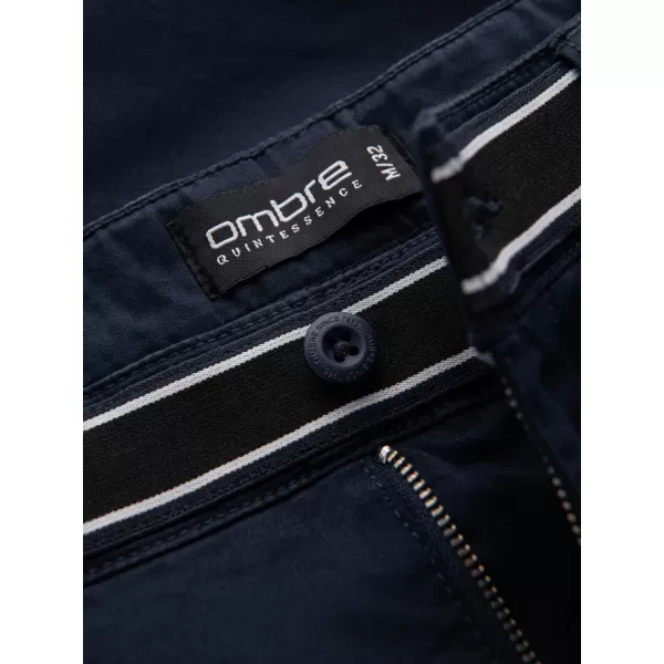  Pánské kalhoty OMBRE OM-PACP-0118 NAVY BLUE 