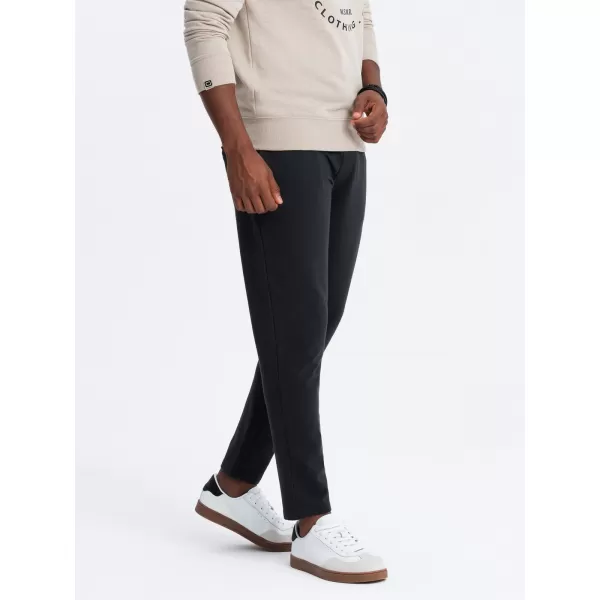  Pánské tepláky OMBRE OM-PASK-0167 BLACK 