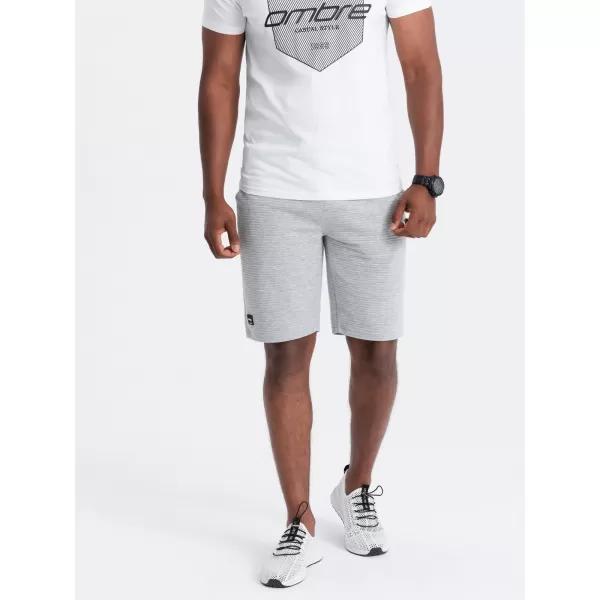  Pánské kraťasy OMBRE OM-SRSK-0150 GRAY 
