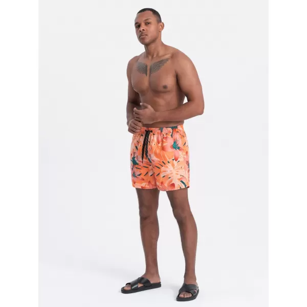  Pánské koupací kraťasy OMBRE OM-SRBS-0140 ORANGE 