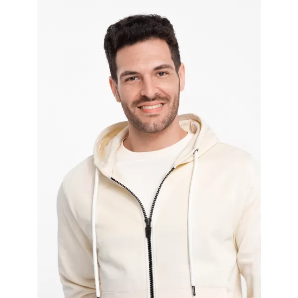  Pánská mikina OMBRE OM-SSBZ-0178 CREAM 